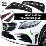 Mercedes C Serisi W205 (2018 ve sonrası) Makyajlı Kasa AMG Uyumlu Ön Kaşlar